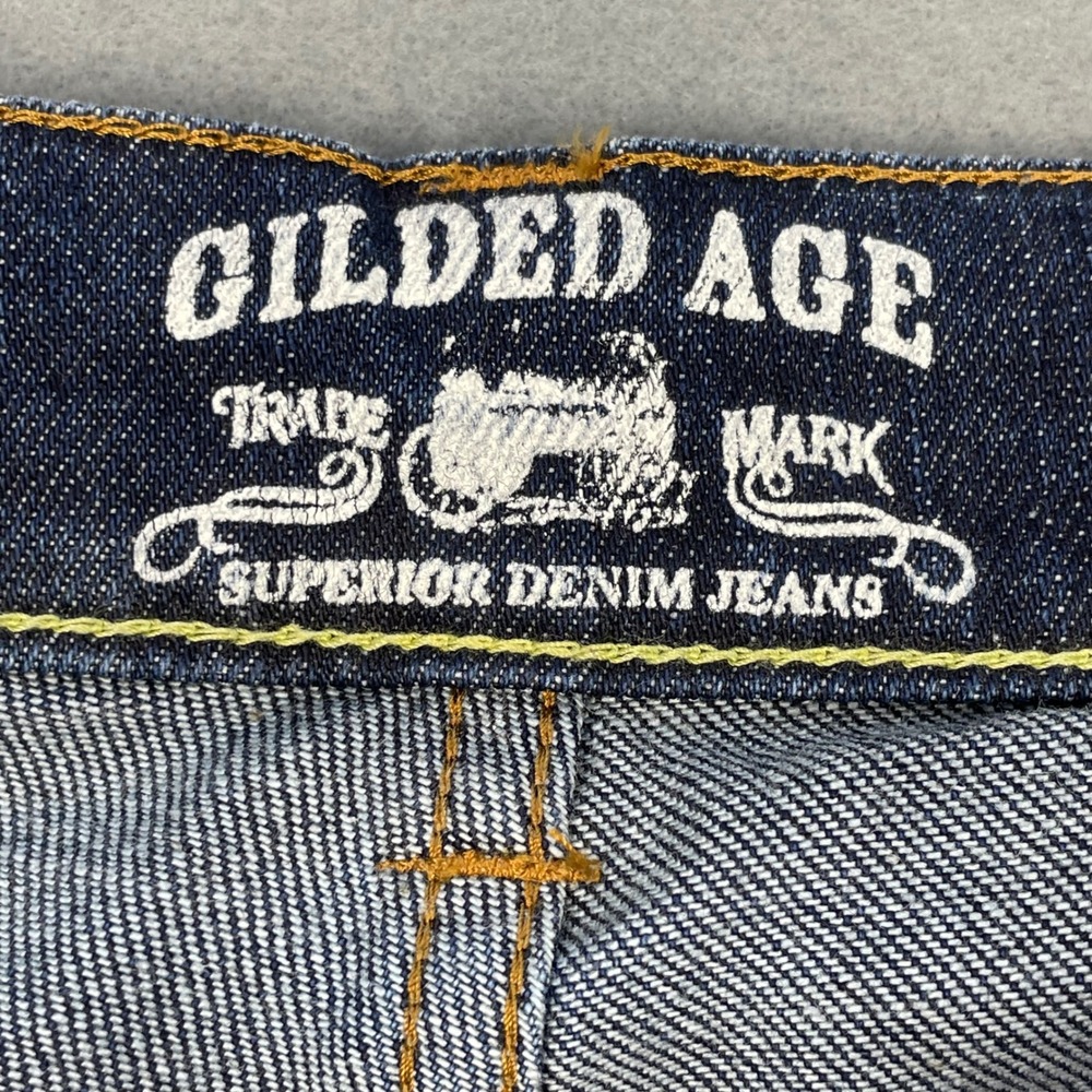 Gilded Age Blue Jeans GA-1025 Utiel Button Fly Made in Italy Mens 34x34 - Picture 5 of 13
